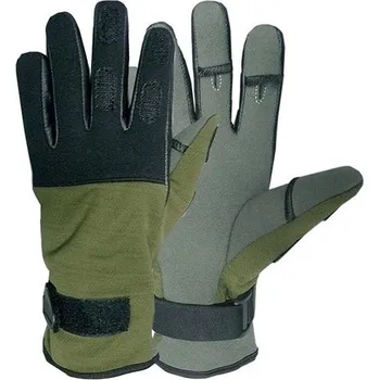 Rukavice 101INC Rukavice taktické NEOPREN zimní ZELENÉ ZELENÁ - OLIV XS