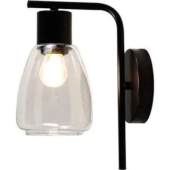 Nástěnné svítidlo Candellux Moldo nástěnné svítidlo 1x40 W černá-průhledná 21-35110