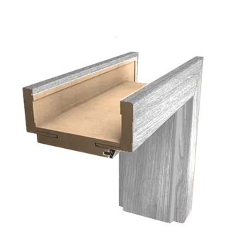 Zárubeň Obložková zárubeň Naturel 70 cm pro tloušťku stěny 22-24 cm borovice bílá pravá O2BB80L