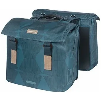 Sportovní taška Basil Taška do kufru BASIL ELEGANCE DVOJITÝ PANNIER TAŠKA MIK 40-49L, MIK System (připraveno k použití) voděodolná kombi modrá (NOVINKA 2024)