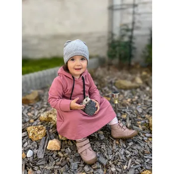 Dívčí šaty Kulišárny Mikinošaty princess OLDPINK VELIKOST: 68