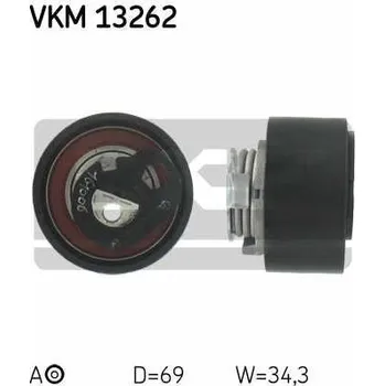 Rozvod motoru Napinaci kladka rozvodového řemene SKF VKM13262 pro Citroen 2.7 HDi a 3.0 HDi (0829F9, 192667)