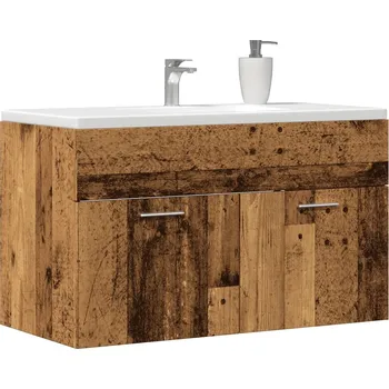 Koupelnový nábytek Koupelnová skříňka pod umyvadlo old wood 80x38,5x46 cm kompozit Hnědá 856211