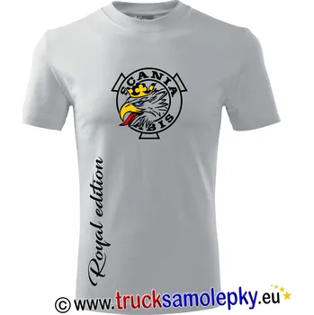 Pánské tričko Truck tričko GRIFFIN v barvě bílé (Kvalitní bavlněné triko vysoké gramáže 200g/m2 s potiskem)