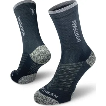 Pánské ponožky Northman Cyklistické ponožky Etape se speciálním měkčením Velikost: 39-41 Tmavě šedé Cyklistické Ponožky se Speciálním Měkčením