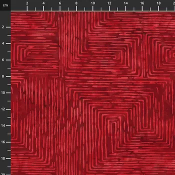Hoffman 3378-404 bali batika červená bavlněná látka