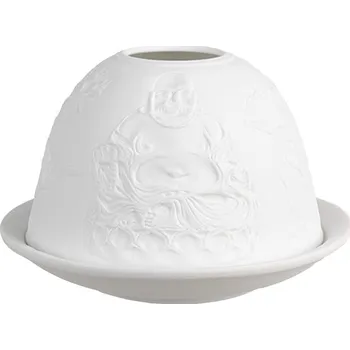 Svícen Clayre & Eef - Porcelánový svícen na čajovou svíčku BUDDHA 6CE1829
