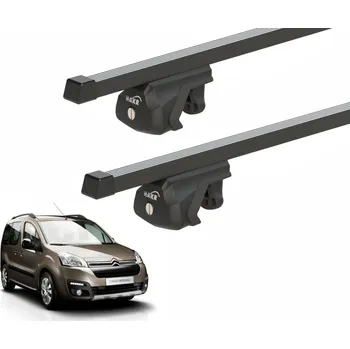 Střešní nosič HAKR pro CITROËN BERLINGO s podélníky - Fe tyč