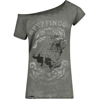 Dámské tričko Tričko z Harry Potter - Gryffindor - Ženy - šedá
