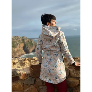 Dámský kabát Kabátek s rovným zapínáním - luční kvítí Velikost: 40