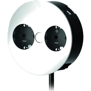 Elektrická zásuvka BACHMANN 931.000 Twist, 2 x zásuvka 230V, nerez, Schuco