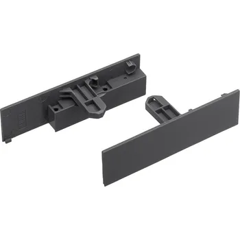 Nábytkové kování STRONG StrongMax 16/18 držáky čelního profilu vnitřní zásuvky 121 mm, tmavě šedá
