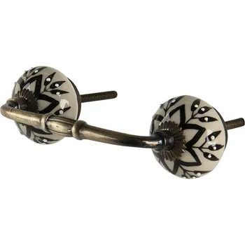 Dveřní kování Clayre & Eef - Madlo kov a keramika 6Y4434