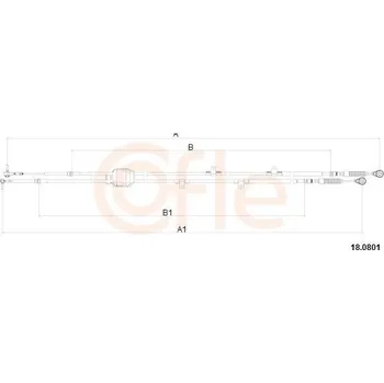 Tazne lanko, rucni prevodovka COFLE 18.0801