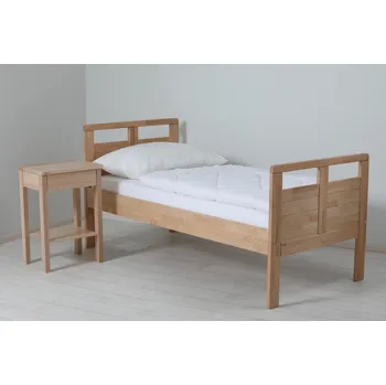 Knihovna Masivní postel Theo 90 cm Pečovatelské lůžko Buk