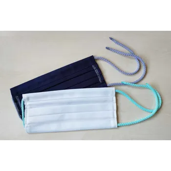 rouška Rouška lékařský kepr bílá/tm.modrá