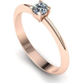 Prsten Zásnubní prsten s briliantem PZB180002 Materiál: Bílé zlato 14kt, Velikost: 42