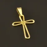 Goldpoint Přívěsek zlatý menší křížek Váha: 0.35 g