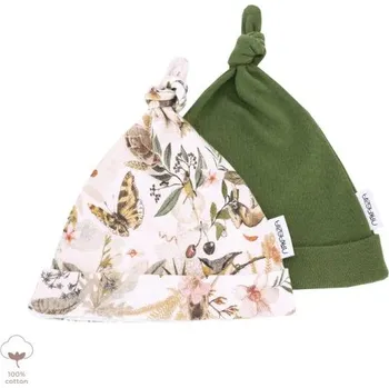 Kojenecká čepice Makaszka Kojenecké čepičky 2ks BEST MEMORIES - M