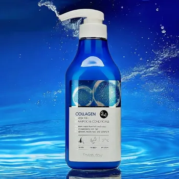 Šampon Farm Stay - Collagen Water Full Shampoo & Conditioner - Hydratační šampon a kondicionér s kolagenem - 530 ml