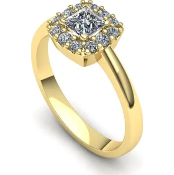 Prsten Prsten s brilianty PZB21003 Materiál: Bílé zlato 14kt, Velikost: 40