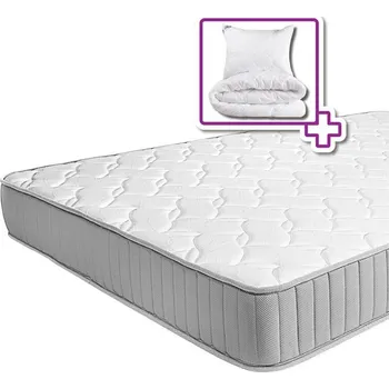 Matrace decoDoma Viscofoam Duo 80 x 200 x 20 cm + prošívané peřiny s Aloe Vera