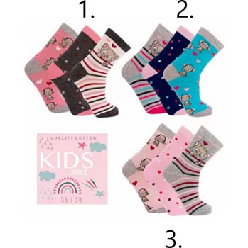 Fuski Ponožky klasické sada 3ks - Kids vzor 2. Velikost ponožek: 35-38