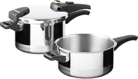 KOLIMAX Sada tlakových hrnců BIOMAX DUO s BIO ventilem, průměr 22 cm, objem 6.0 l a 4.0 l