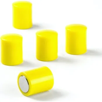 Kancelářský nábytek Kancelářský magnet OF-2 žlutý - sada 10 ks