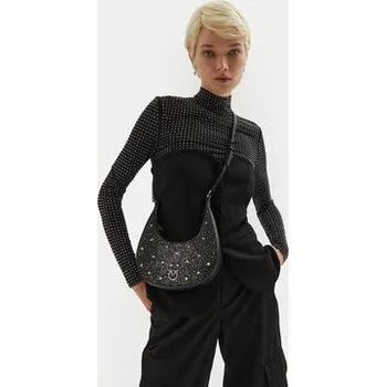 Kabelka Kabelka PINKO Brioche Hobo Mini AI 24-25 PLTT 101433 A20F Černá OS