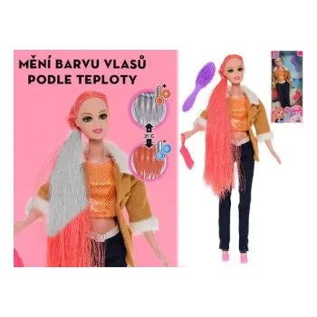 Panenka módní 29cm s vlasy měnící barvu –