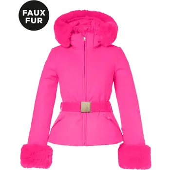 Cyklistické kalhoty Dámská bunda Goldbergh Giselle Faux Border Ski Jacket Passion Pink