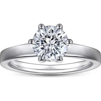 Prsten Zásnubní stříbrný prstýnek SOLITARE Velikost prstenu: 7 (EU: 54-56) Ag 925; ≤2,3 g.