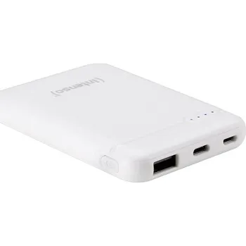 Powerbanka Intenso XS5000 powerbanka Li-Pol, 5000 mAh, USB-A, USB-C®, microUSB, bílá, Indikátor stavu
