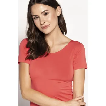 Oblečení a móda Halenka Carla s krátkým rukávem Papaya - Babell XXL