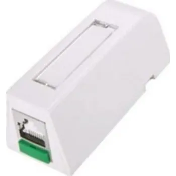 Síťový konektor MINILINE 1P BOX FTP C6A 568A B WHT