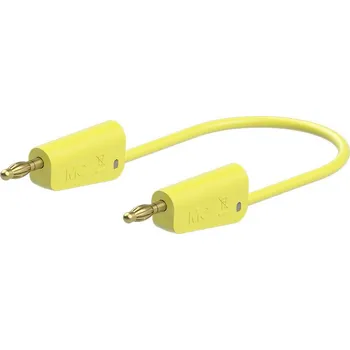 Měřicí kabel Stäubli 64.1033-15024 // LK-4A-S10 měřicí kabel 150 cm žlutá 1 ks