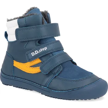 Dívčí zimní obuv Barefoot dětské zimní boty D.D.step W063-42754A modré Velikost: 31