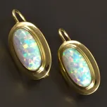 Goldpoint Zlaté dámské náušnice s opály Váha: 2.73 g