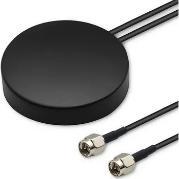 Počítačové příslušenství Všesměrová anténa GPS+4G, GLONASS | 28dBi | 50W | 2 x SMA samec | Externí