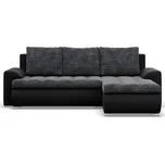 Rozkládací rohová sedací souprava TOKIO VI Pravá Šedá/černá I