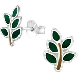 Stříbrné náušnice větvička Ag 925; ≤0,5 g.