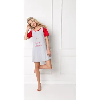 Dámská noční košile Dámská košile Cookie Grey chemise - Aruelle M