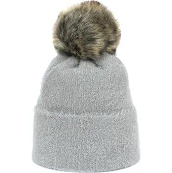 Čepice Světle šedá čepice Soft Fluff - Art of Polo Univerzální