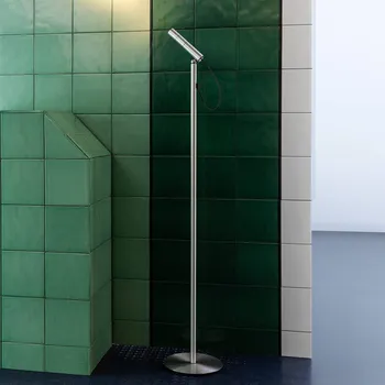 Lampička Nemo LED stojací lampa Typ, barva hliníku, 2700 K, stmívatelná 1 x 8 W LED - Doprava zdarma