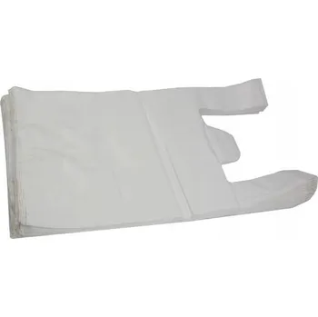 Obalový materiál Igelitové LDPE tašky bílé do 5kg 25x44cm 50ks