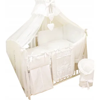 Dětská postýlka Dřevěná postýlka Bello 60 x 120 cm bílá