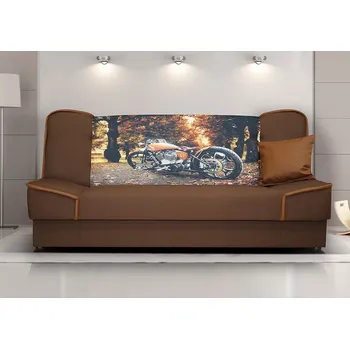 Pohovka FN Pohovka Rallye hnědá/motorka B