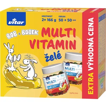Vitar Kids multivitamín Bob a Bobek želé