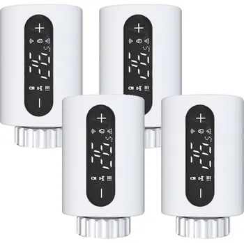 Hlavice pro radiátor Termostatická hlavice Wifi TRV - set 4 ks - přímé spojení s Wifi , C-TRV-360-4